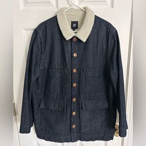 Ilana Kohn Mabel Shearling Jacket in Dark Denim
